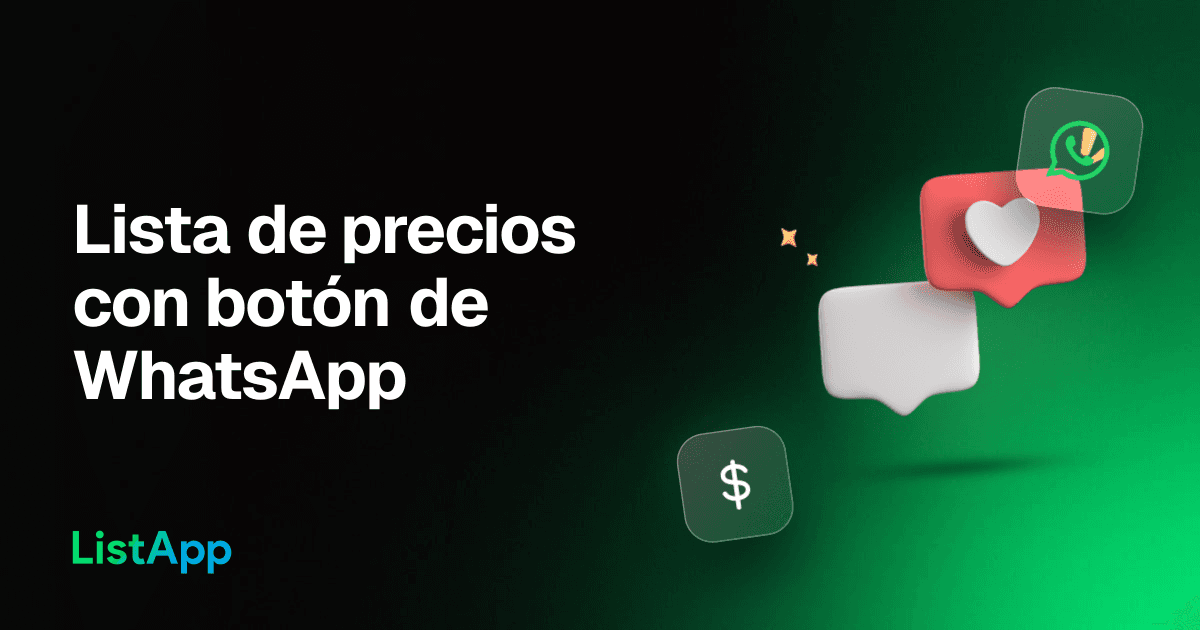 Cómo crear una lista de precios de celulares con botón de WhatsApp