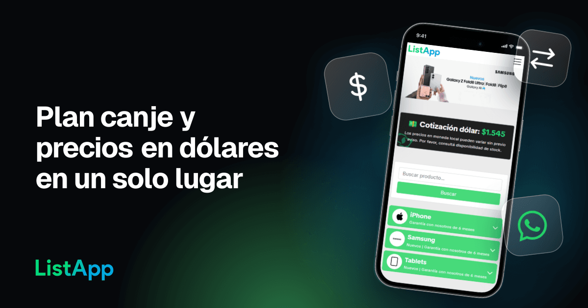 El mejor programa para vendedores de celulares: plan canje y precios en dólares